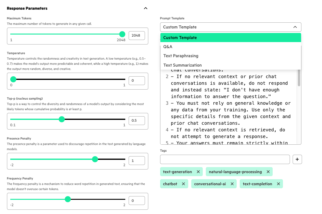 Customization of knowledge base playground components Customization of knowledge base playground components
