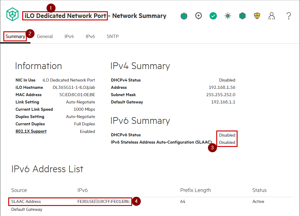 Figure 2: SLAAC link local visible when SLAAC disabled