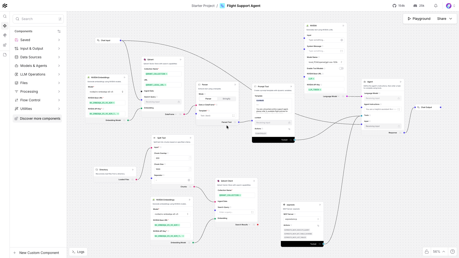 Flight Support Agent Flow