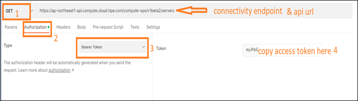 GreenLake API Call with POSTMAN