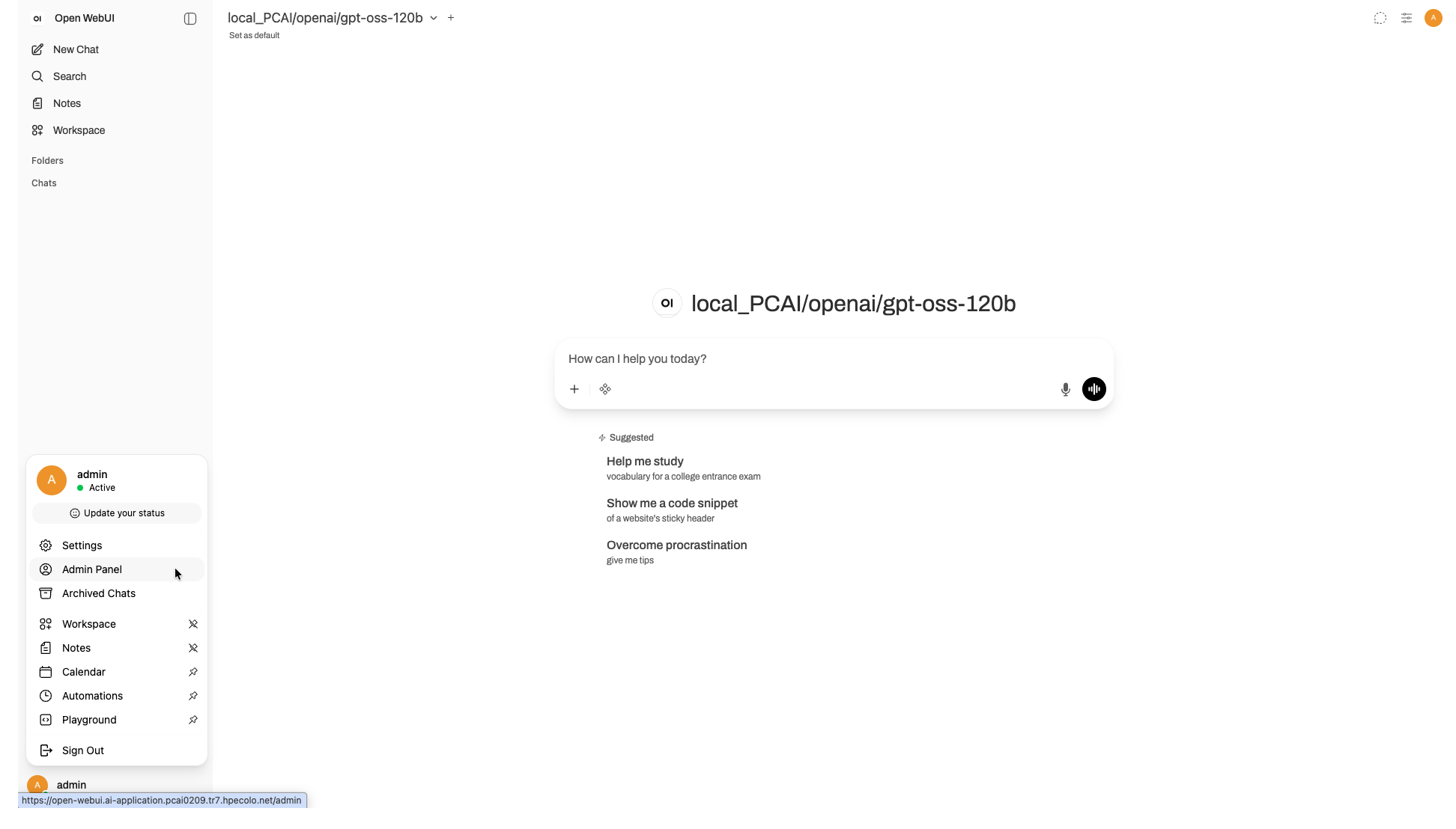 OpenWebUI Admin Panel