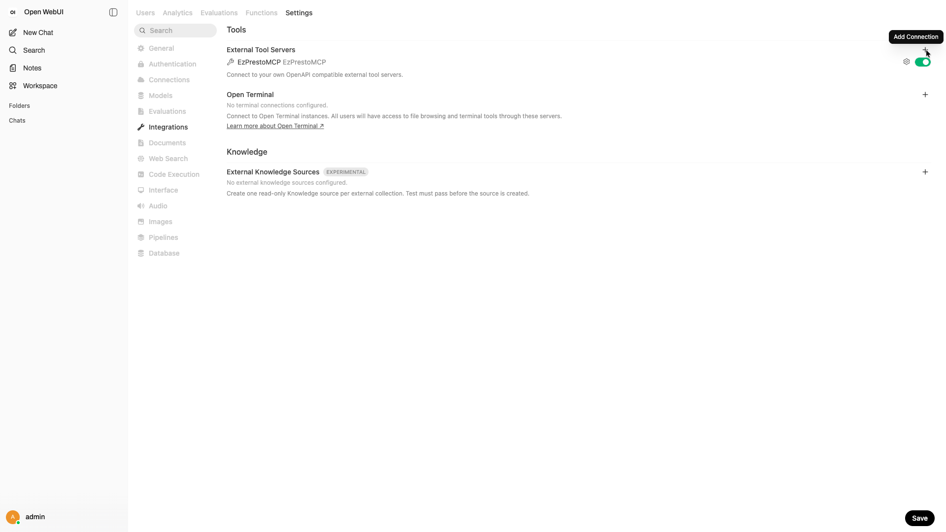 OpenWebUI Add Integration