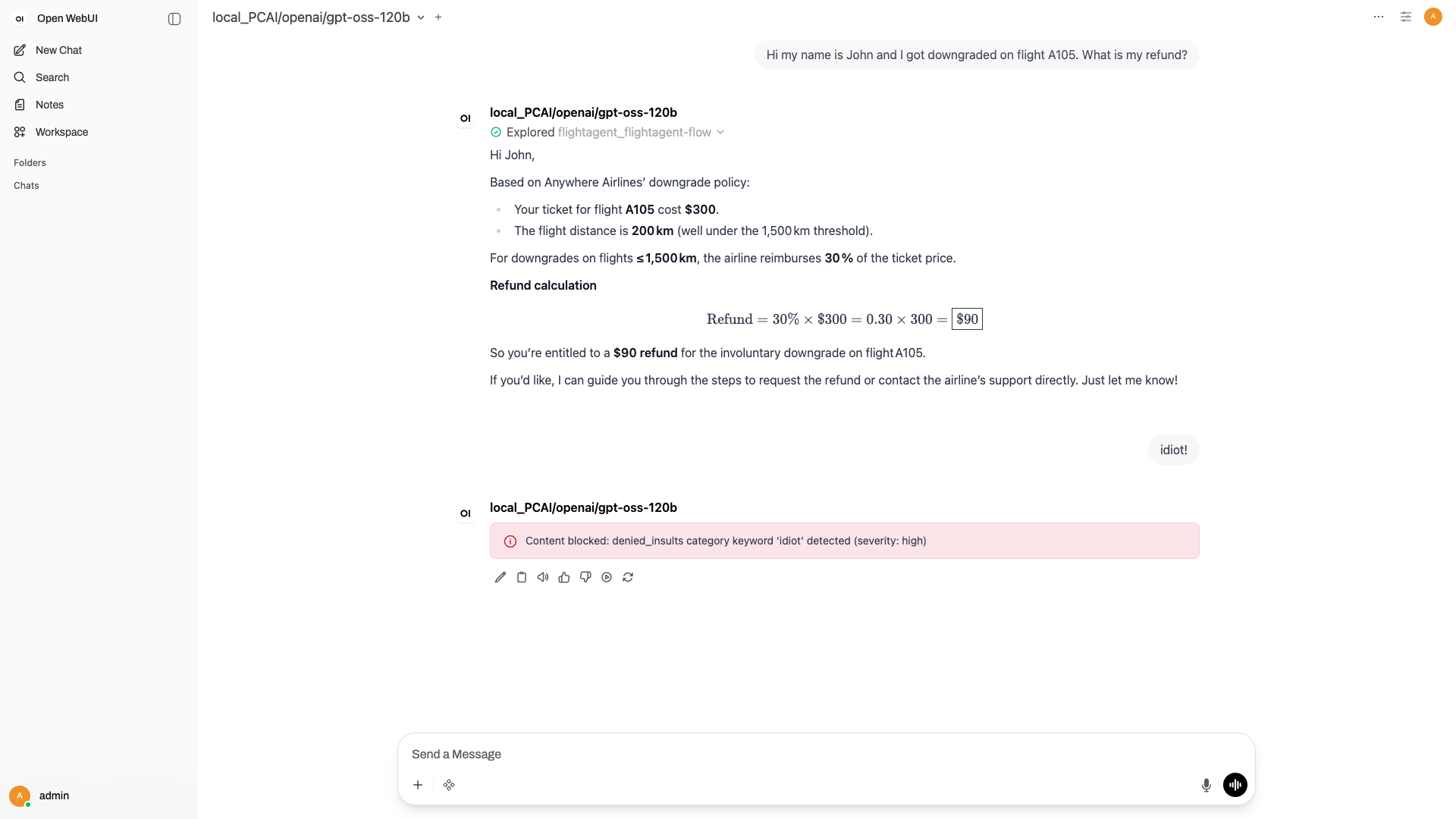 OpenWebUI Request Blocked