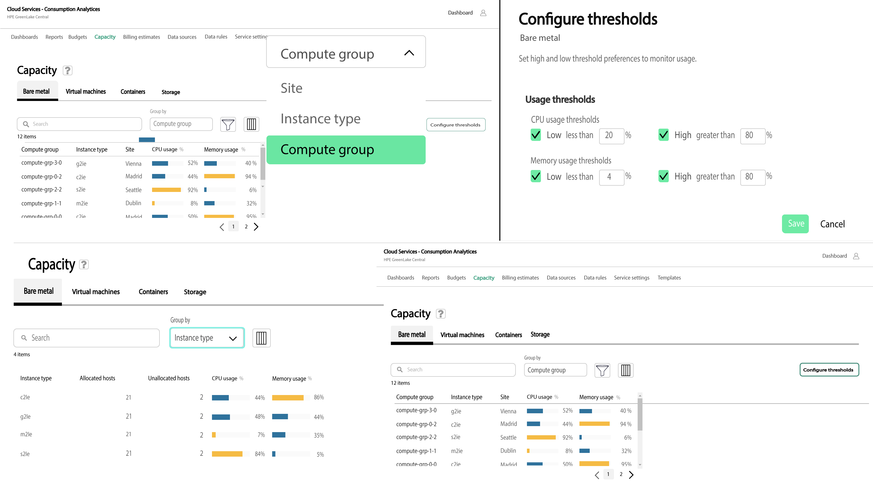 Screenshot 4: Bare metal service monitoring