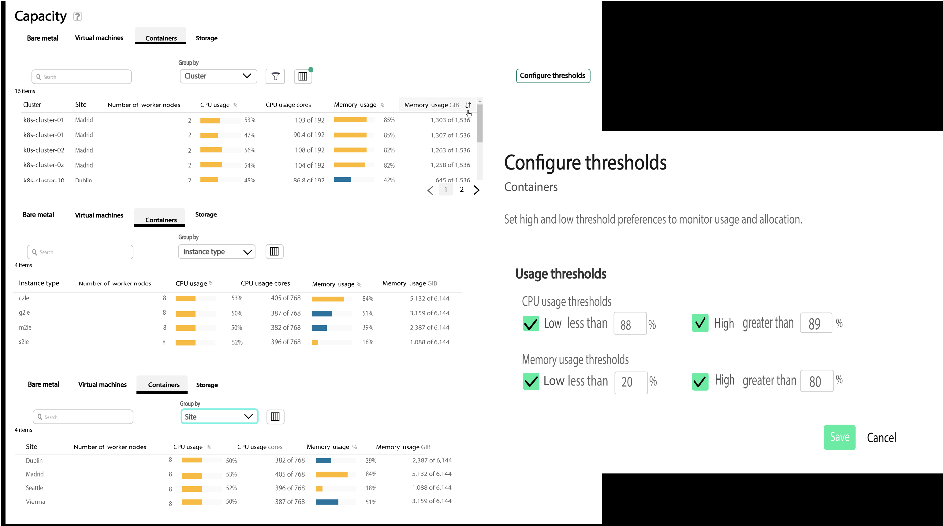Screenshot 6: Container service monitoring