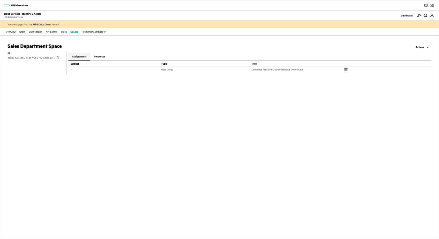 Sales Department Space Assignments