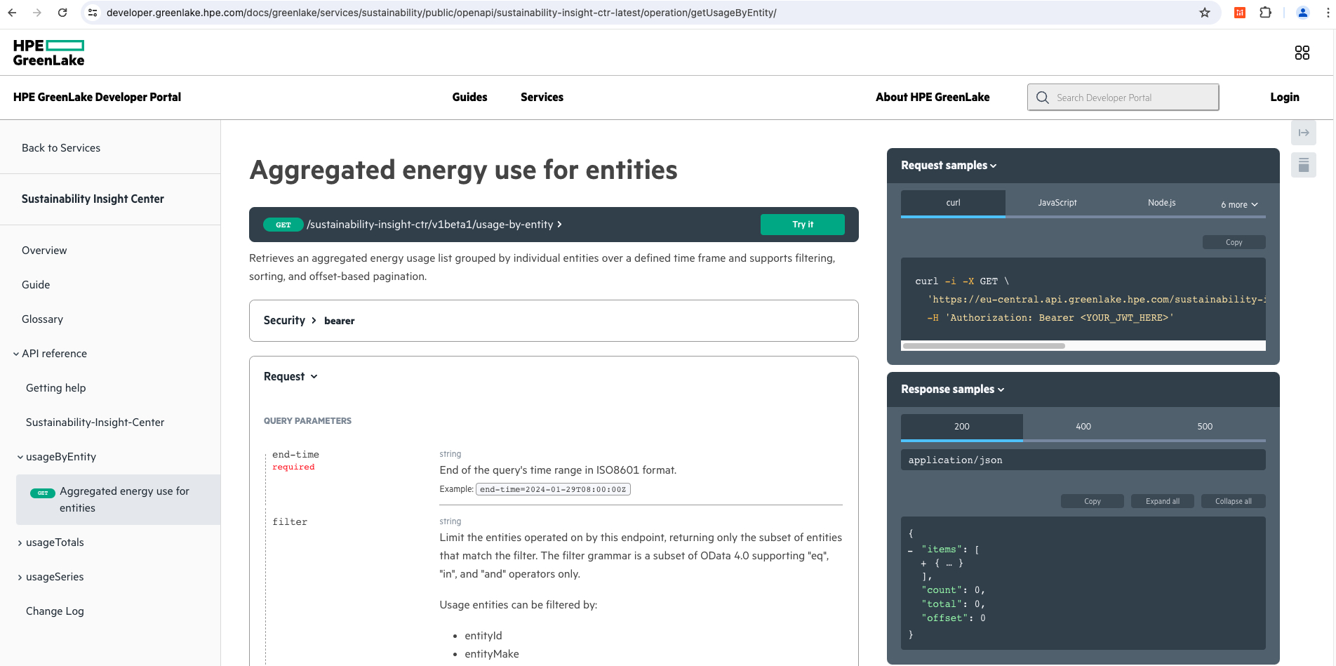 HPE GreenLake Developer Portal HPE GreenLake Developer Portal